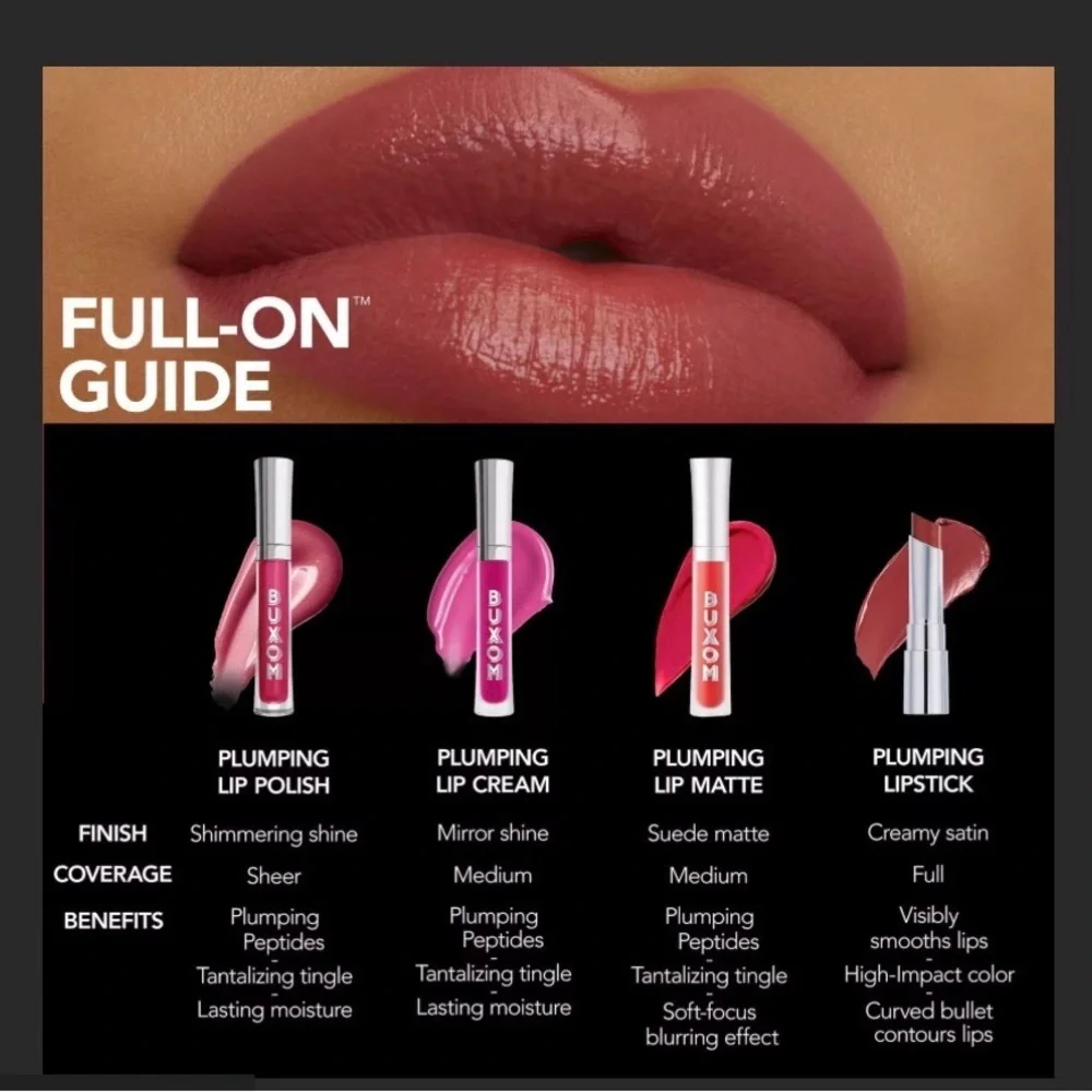 Buxom JUICY PEACH Cream PLUMPING SATIN Lipstick